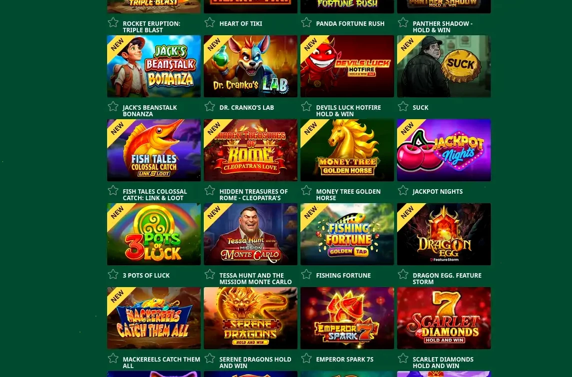 Игровой интерфейс казино Феникс